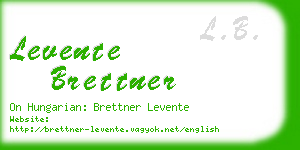 levente brettner business card